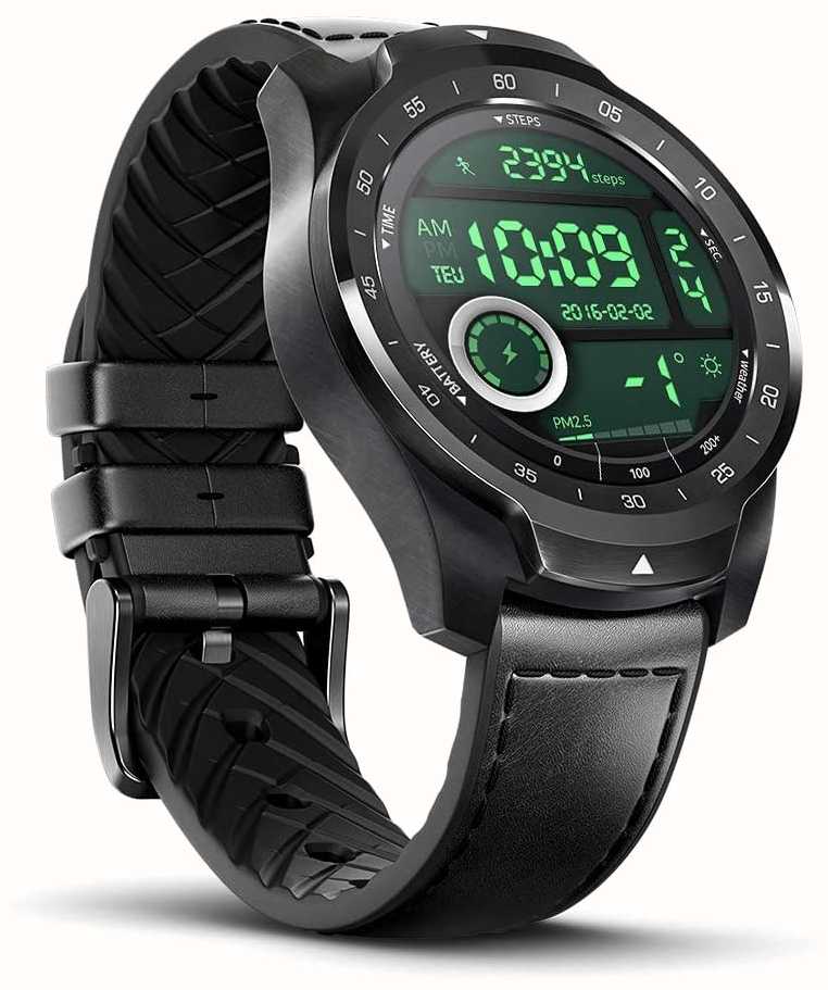 【新品未開封】Ticwatch Pro 2020 ブラック スマートウォッチ腕時計(デジタル)