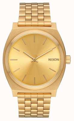 Nixon タイムテラー |オールゴールド / ゴールド |ゴールドIPブレスレット |ゴールドダイヤル A045-511-00