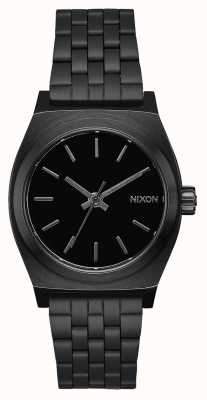 Nixon ミディアムタイムテラー|オールブラック|ブラックIPスチールブレスレット|ブラックダイヤル A1130-001-00