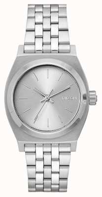 Nixon ミディアムタイムテラー|オールシルバー|ステンレス鋼のブレスレット|シルバーダイヤル A1130-1920-00