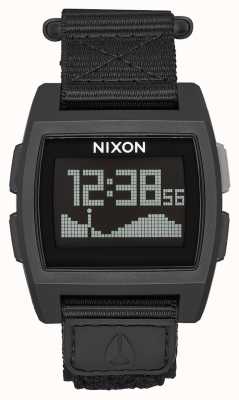 Nixon ベースタイドナイロン|オールブラック|デジタル|黒のナイロンストラップ A1169-001-00