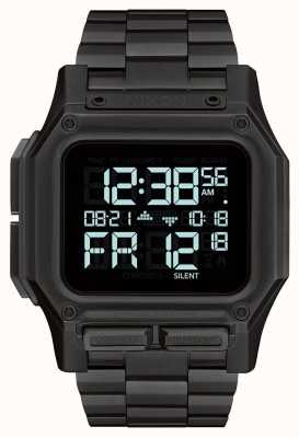 Nixon Regulus ss |オールブラック|デジタル|ブラックIPスチールブレスレット A1268-001-00