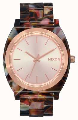 Nixon タイムテラーアセテート|ローズゴールド/ピンクのカメ|ローズゴールドの文字盤 A327-3233-00