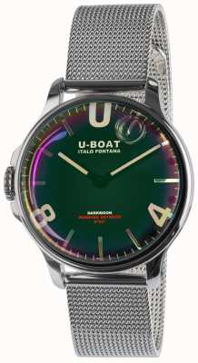 U-Boat Darkmoon38mmブラックssメタルブレスレット 8471/MT