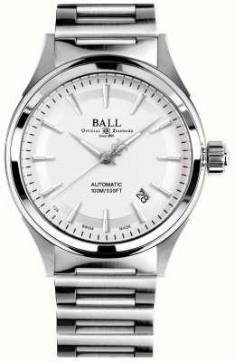 Ball Watch Company 消防士の勝利 |スチールブレスレット |ホワイトダイヤル | 40mm NM2098C-S4J-SL