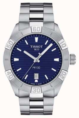 Tissot Pr100スポーツ|ブルーダイヤル|ステンレス鋼のブレスレット T1016101104100