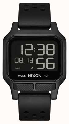 Nixon ヒート|オールブラックのラバーストラップウォッチ A1320-001