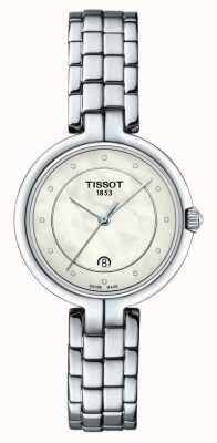 Tissot フラミンゴ|マザーオブパールダイヤル|ステンレス鋼のブレスレット T0942101111601