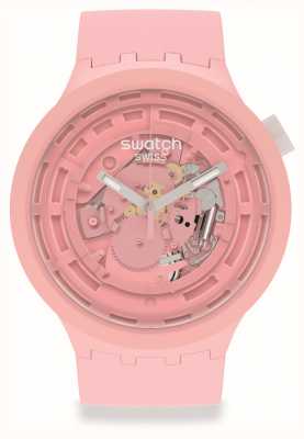 Swatch ビッグボールドネクストc-ピンク|淡いピンクのシリコンストラップ SB03P100