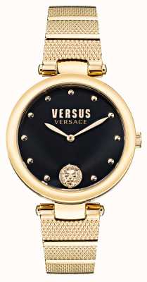 Versus Versace 対ロスフェリズ金メッキ鋼時計 VSP1G0621