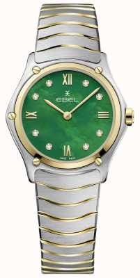 EBEL レディーススポーツクラシック|真珠の緑の母|ダイヤモンドセット 1216541