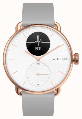 Withings Scanwatch 38mmローズゴールドハイブリッドスマートウォッチ、心電図付き HWA09-MODEL 5-ALL-INT