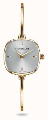 Herbelin フィルウィメンズシルバーダイヤルゴールドpvdバングルブレスレットウォッチ 17207BP11