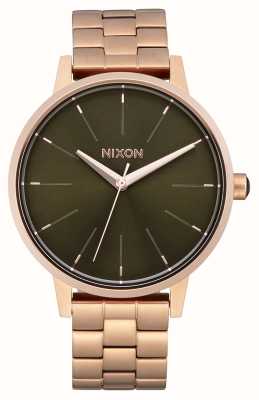 Nixon ケンジントン ローズゴールド / オリーブ サンレイ A099-5102-00