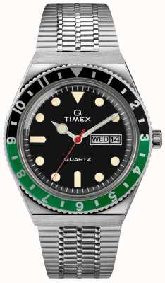 Timex Qダイバーにインスパイアされたsstケースブラックダイヤルsstバンド TW2U60900