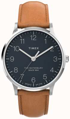 Timex ウォーターベリークラシック40mm3ハンドsstケースブルーダイヤルltbrnストラップ TW2U97200