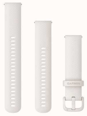 Garmin クイックリリースストラップ (20mm) アイボリーシリコン / アイボリーハードウェア - ストラップのみ 010-12924-80