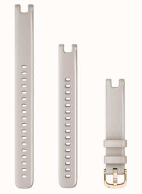 Garmin リリーストラップのみ（14 mm）、ローズゴールドのハードウェアを備えたライトサンド 010-13068-01