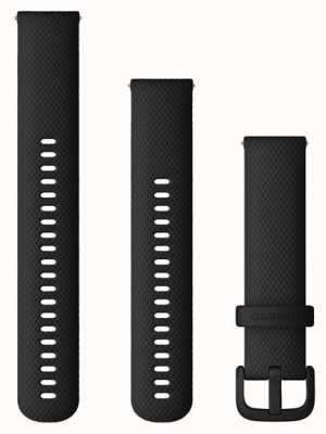 Garmin クイック リリース ストラップ (20mm) ブラック シリコン / ブラック ハードウェア - ストラップのみ 010-13021-03