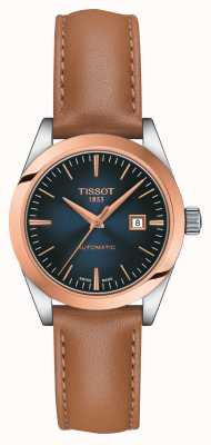 Tissot T-マイレディオートマチックK18ゴールドブルーサンレイダイヤル T9300074604100