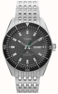 Timex メンズ|ウォーターベリーダイビング|自動ブラックダイヤル|ステンレス鋼のブレスレット TW2V24900