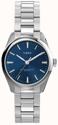 Timex ハイビューブルーダイヤルステンレススチールブレスレット TW2V26300