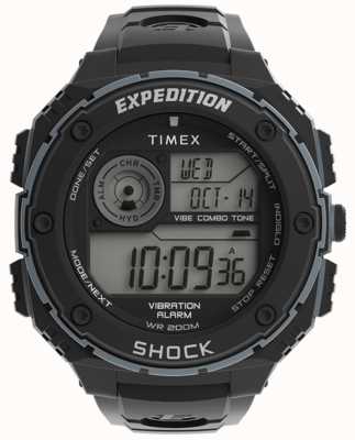 Timex メンズエクスペディション頑丈なデジタル時計ブラックストラップ TW4B24300