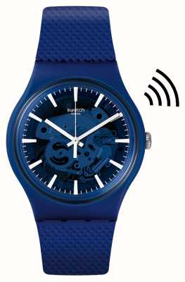 Swatch オーシャンペイ！青いシリコンストラップ SVIN103-5300