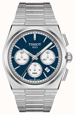 Tissot Prx オート クロノ バルジュー ブルー スティール T1374271104100