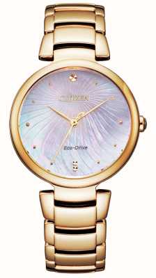 Citizen レディース エコドライブ ブレスレット wr50 EM0853-81Y