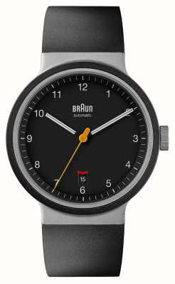 Braun メンズ bn0278 自動巻き時計 ブラック ラバー ストラップ 元ディスプレイ BN0278BKBKG EX-DISPLAY