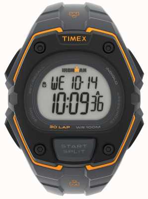 Timex メンズアイアンマンデジタルディスプレイブラックとオレンジの時計 TW5M48500