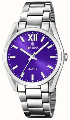 Festina ステンレス鋼のブレスレットが付いている女性の時計 F20622/A