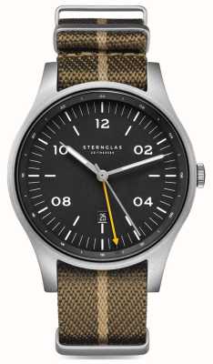 STERNGLAS メンズ タイガ GMT ナトーストラップ 腕時計 S01-TA11-PR07
